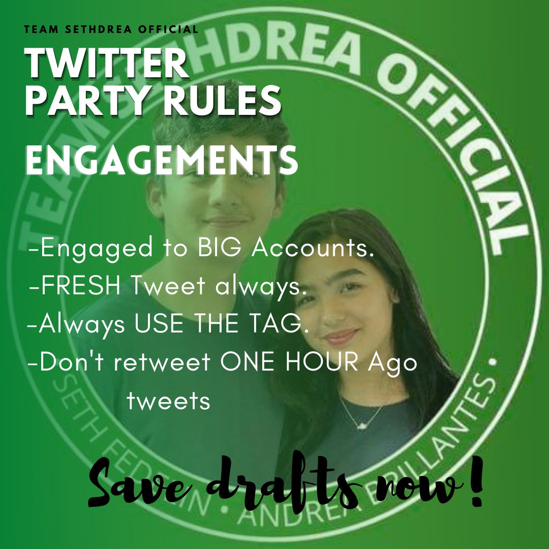 TEAM SETHDREA TRENDSETTER tweet media