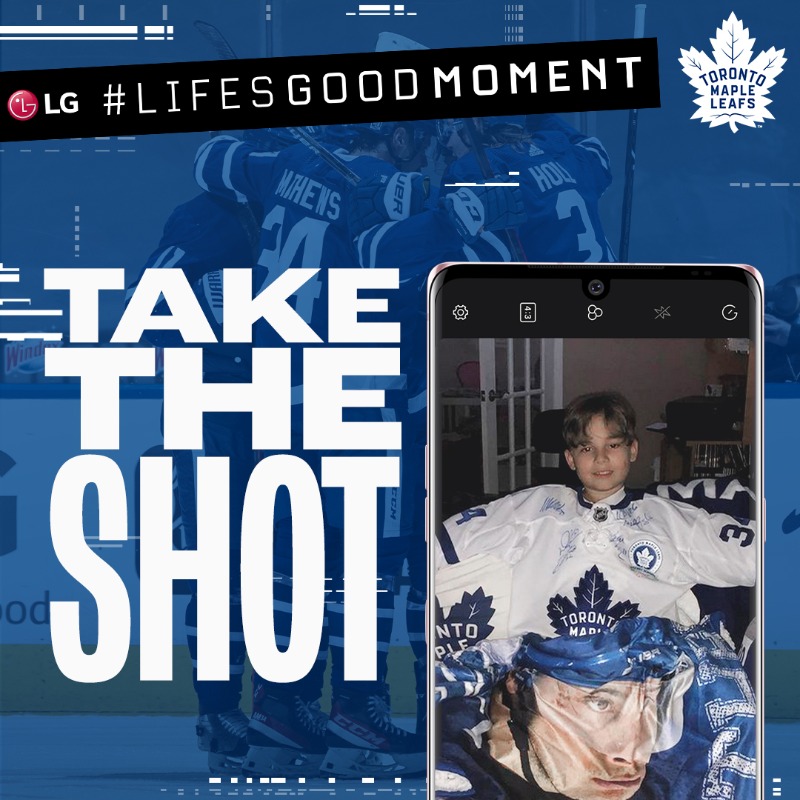 LGCanada's tweet photo. Listen up Toronto fans! What does your game face look like? Show us a photo and tag #LifesGoodMoment and @LGCanada for your LAST chance to win a @MapleLeafs prize pack and be entered into a grand prize draw for an LG Connected Home!