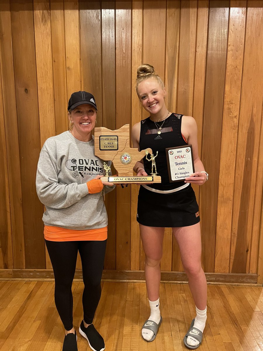 teachcoachcadet's tweet photo. So proud of these ladies for pulling through and winning their 10th straight OVAC Title! 💪🏻🎾 @LinslyT https://t.co/56Brd564oN