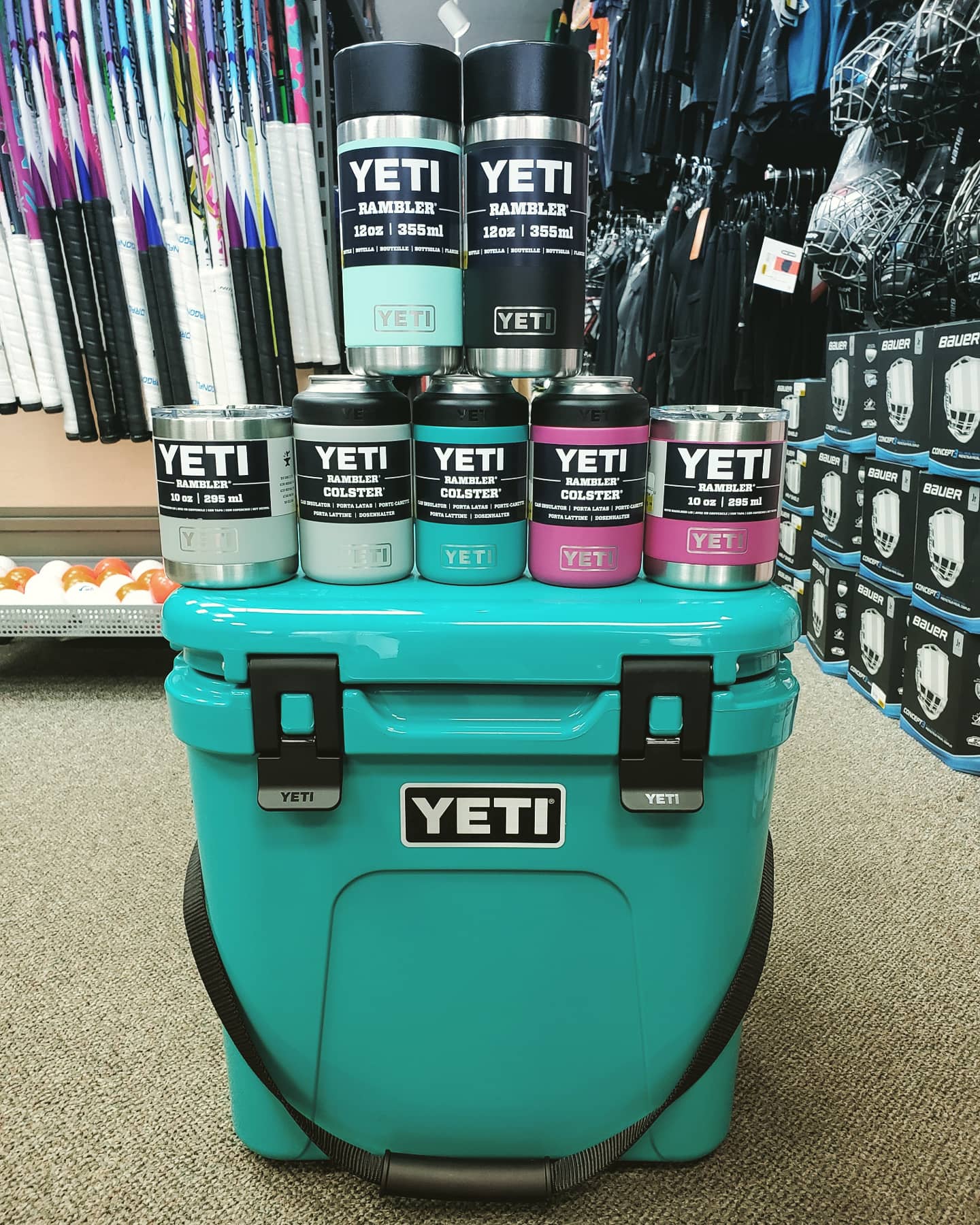 Larry's Sports Shop on X: NEW @yeti Product is HERE! Check out the new  colours including Aquifer Blue, Prickly Pear Pink and Granite Grey. Make  your drink & campware POP. . #yeti #