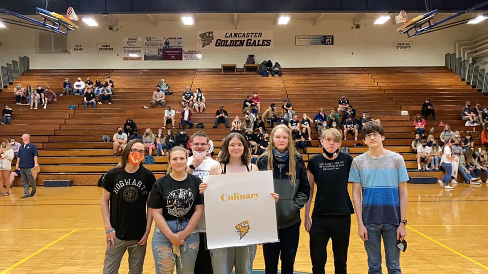 Senior Pep Rally 2021.  I am so very proud of all they have accomplished in their two years of being in the culinary program.  You're Amazing!  I wish you only the best life has to offer.  Congratulations.