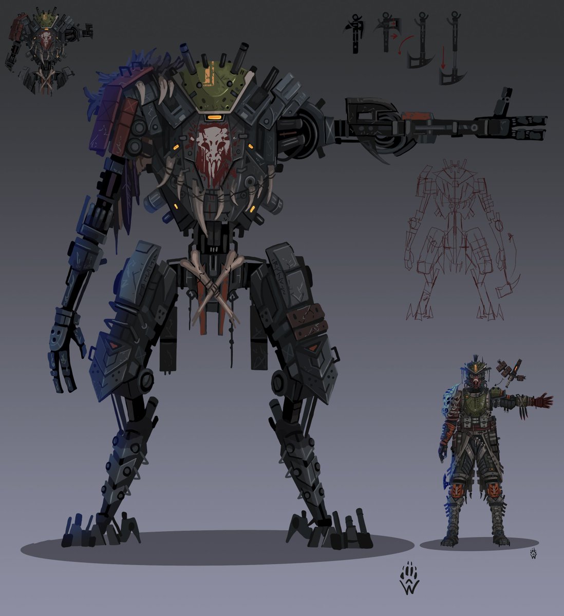 WolfdawgArt's tweet photo. SCAN Titan and - HEADHUNTER Class Pilot (Bloodhound)

#Titanfall2 #conceptart #apexlegends #fanart https://t.co/EjXztFYWxj