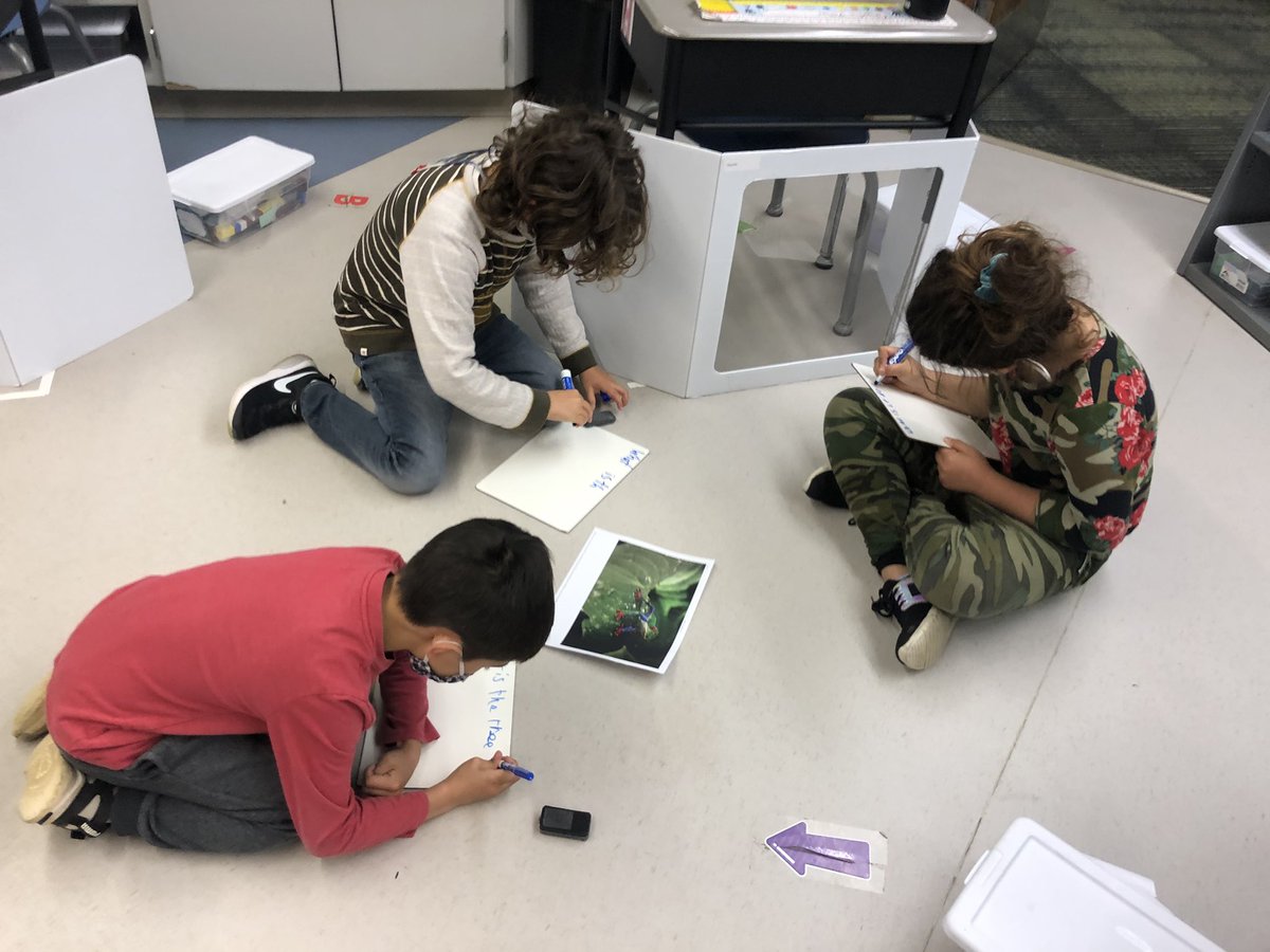 We are asking questions about pictures to push ourselves to think deeply and be metacognitive. This will help us develop as better readers and writers.