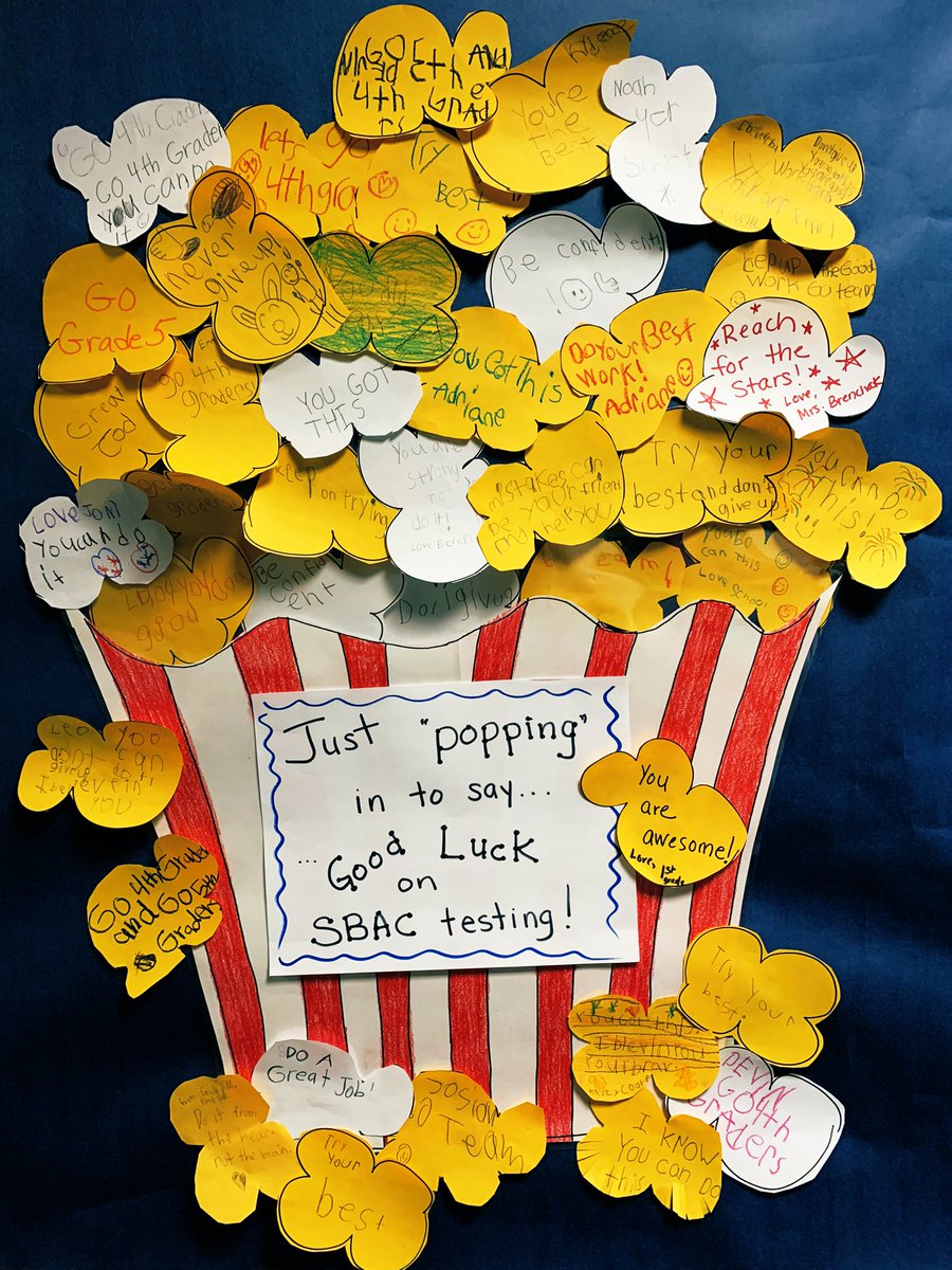wilbert_snow's tweet photo. Love seeing our first graders encouraging the upper grades on their state testing (and learning some great language to build up their own positive mindsets in the process)!#BetterTogether https://t.co/w7qwwITQSu