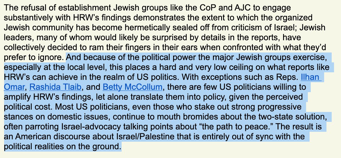 This should go without saying, but part of why the disjuncture persists in US politics is because the American Jewish establishment has become hermetically sealed to criticism of Israel, while still wielding significant political power.