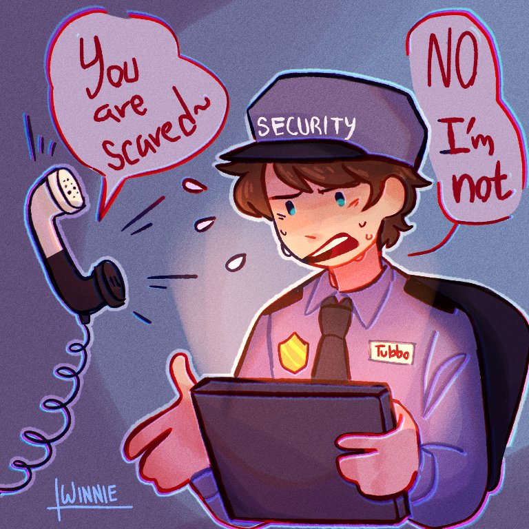 Tubbo security guard? Tubbo security guard 

(I forgot to post these doodles after the fnaf stream heh)
#tubbofanart #tubbo 