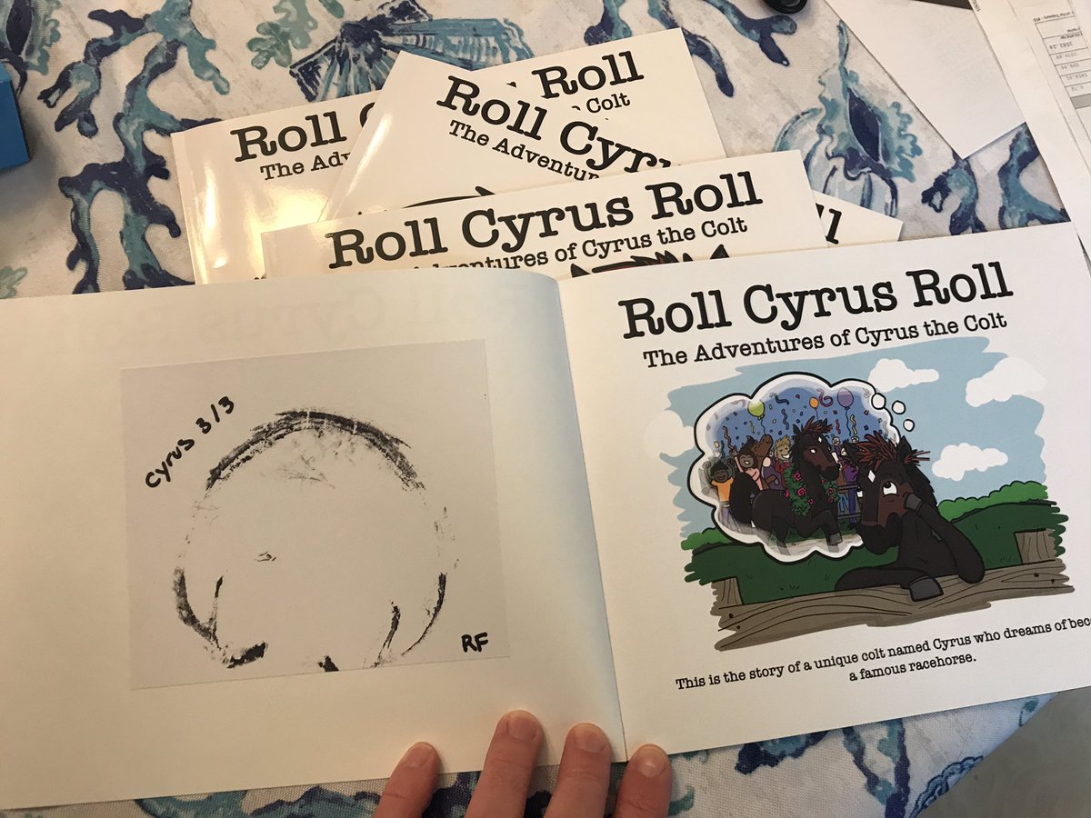 browch05's tweet image. Contest time! Win a rare #RollCyrusRoll hoof signed book. To enter:

1) Like and Retweet
2) Reply with the @KentuckyDerby winner

I’ll pick a winner from the correct entries! 

Available on Amazon Prime! Roll Cyrus Roll: The Adventures of Cyrus the Colt amazon.com/dp/0578854996/…