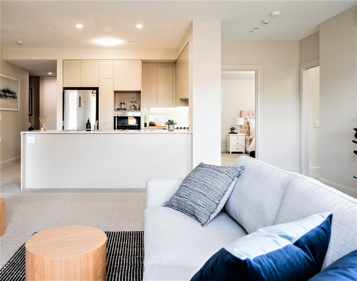 #FlashbackFriday | Light-drenched and coastal chic styling complimenting Independent Living Units at Lakeview Shellharbour, developed by our friends Uniting #pdsgroup #pdsgroupnsw #independentliving
