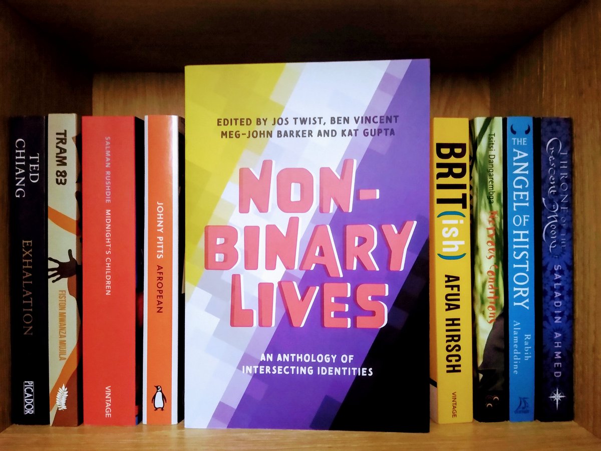 "Non-binary lives: An anthology of intersecting identities", edited by Jos Twist, Ben Vincent, Meg-John Barker and Kat Gupta, is similar to "Trans in Britain" (above) but focusing just on NB identities. With 30 chapters, it showcases a wide range of very different experiences.