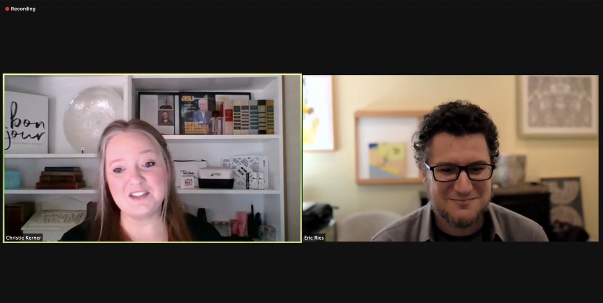 PHXStartupWeek's tweet photo. And we're live with @EricRies and @ChristieKerner at #PHXStartupWeek!  https://t.co/oieRqb5WZ0 https://t.co/KC0QEUz5bB
