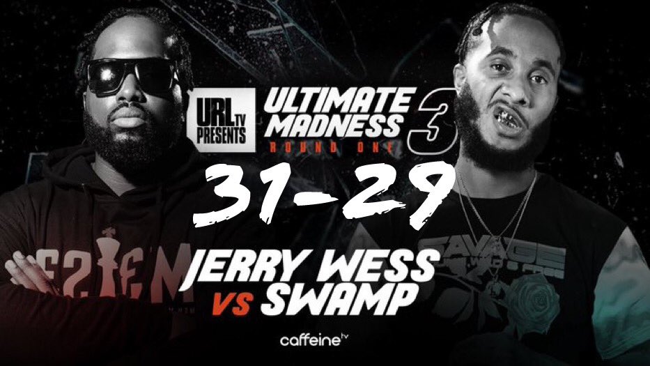 BRScoreCard's tweet image. Battle Rap Scorecard:

#UM3 

@JerryWess 11/10/10 - 31
@swamp843 7/11/11 - 29

#URL