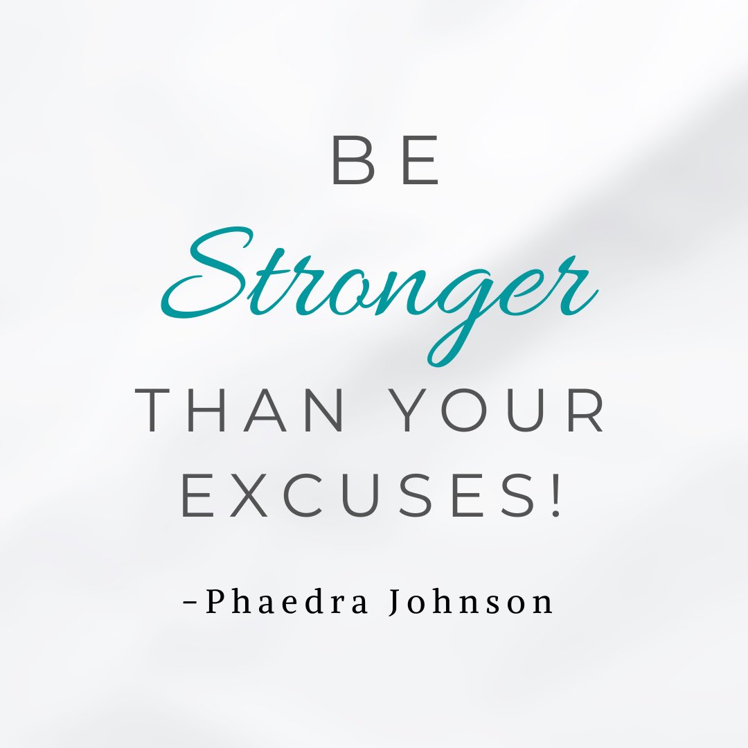 Excuses..... 
Don’t make them. 
Don’t use them.
Don’t rely on them. 
They WILL delay your progress. Stay Focused and Keep Moving Forward! #NoExcuses