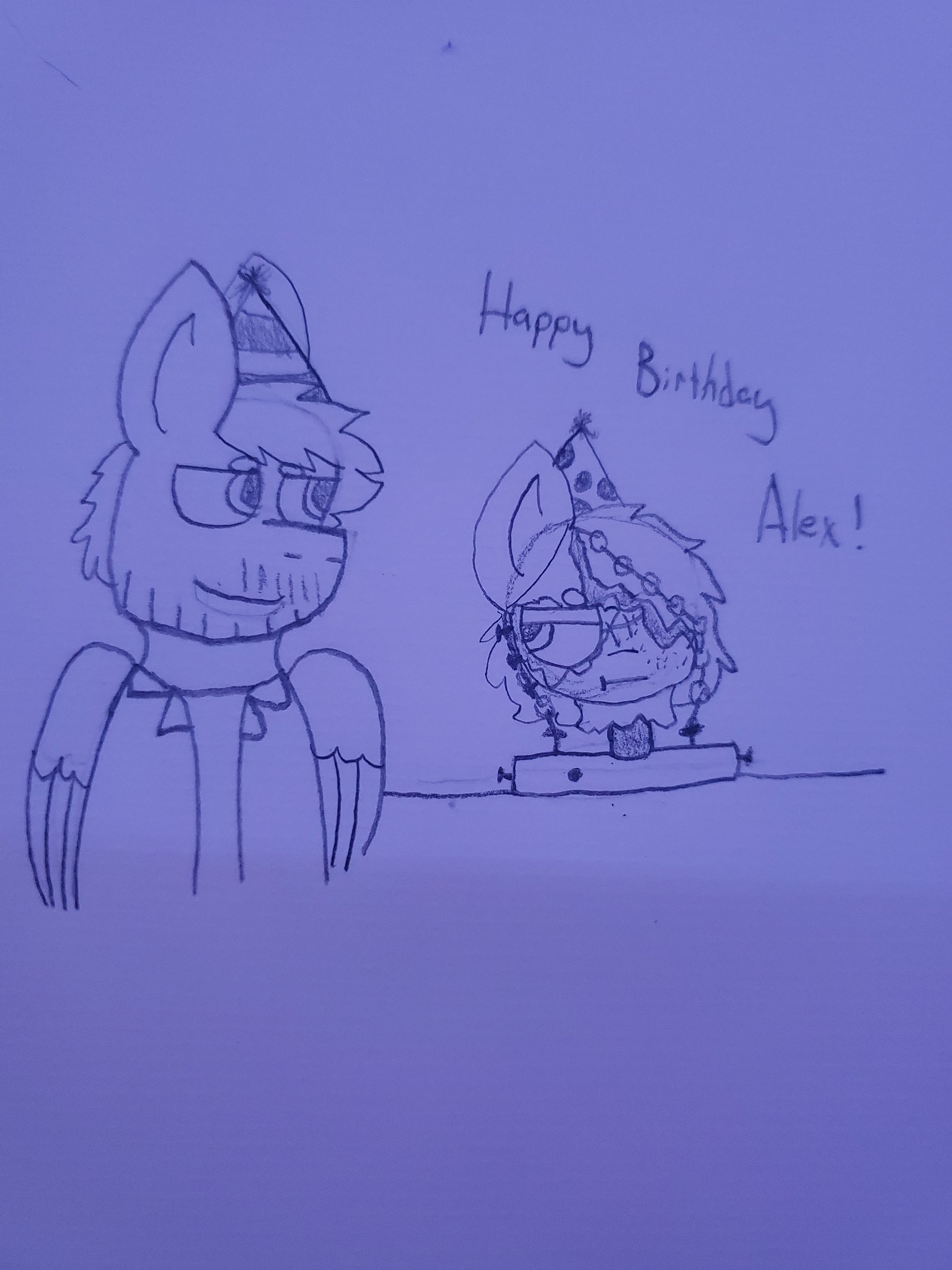  happy birthday Andy! It probably took a while to get that hat onto Chucky 