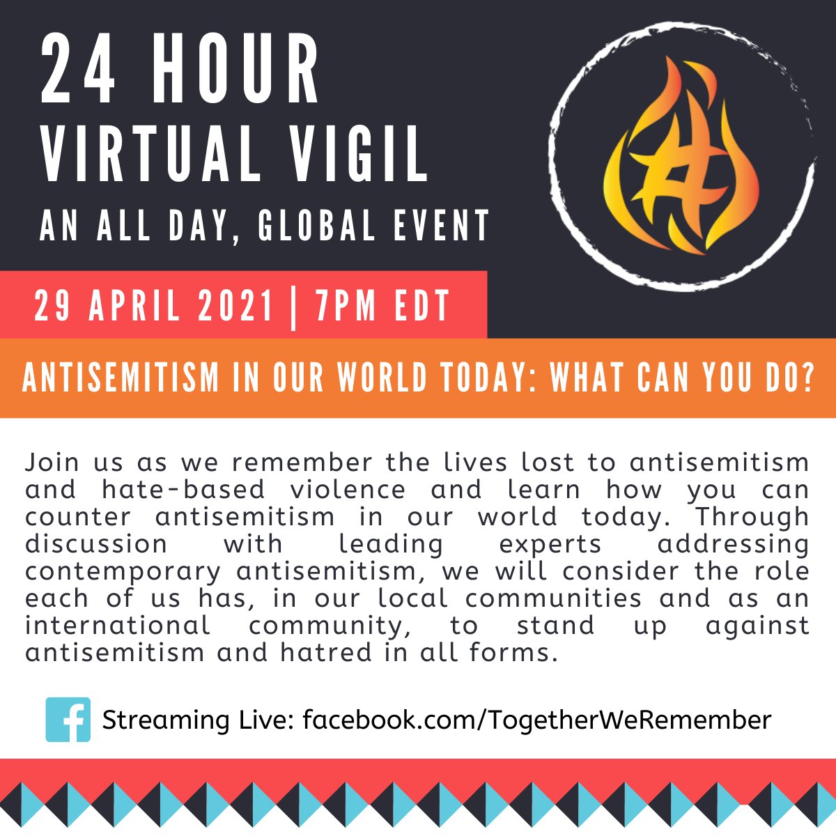 We're LIVE with <a href="/cincyhhc/">The Holocaust & Humanity Center</a> as the TWR vigil travels to the USA in its 20th Hour. Tune in to join the conversation:
facebook.com/TogetherWeReme…

#GenocideAwarenessMonth #TogetherWeRemember