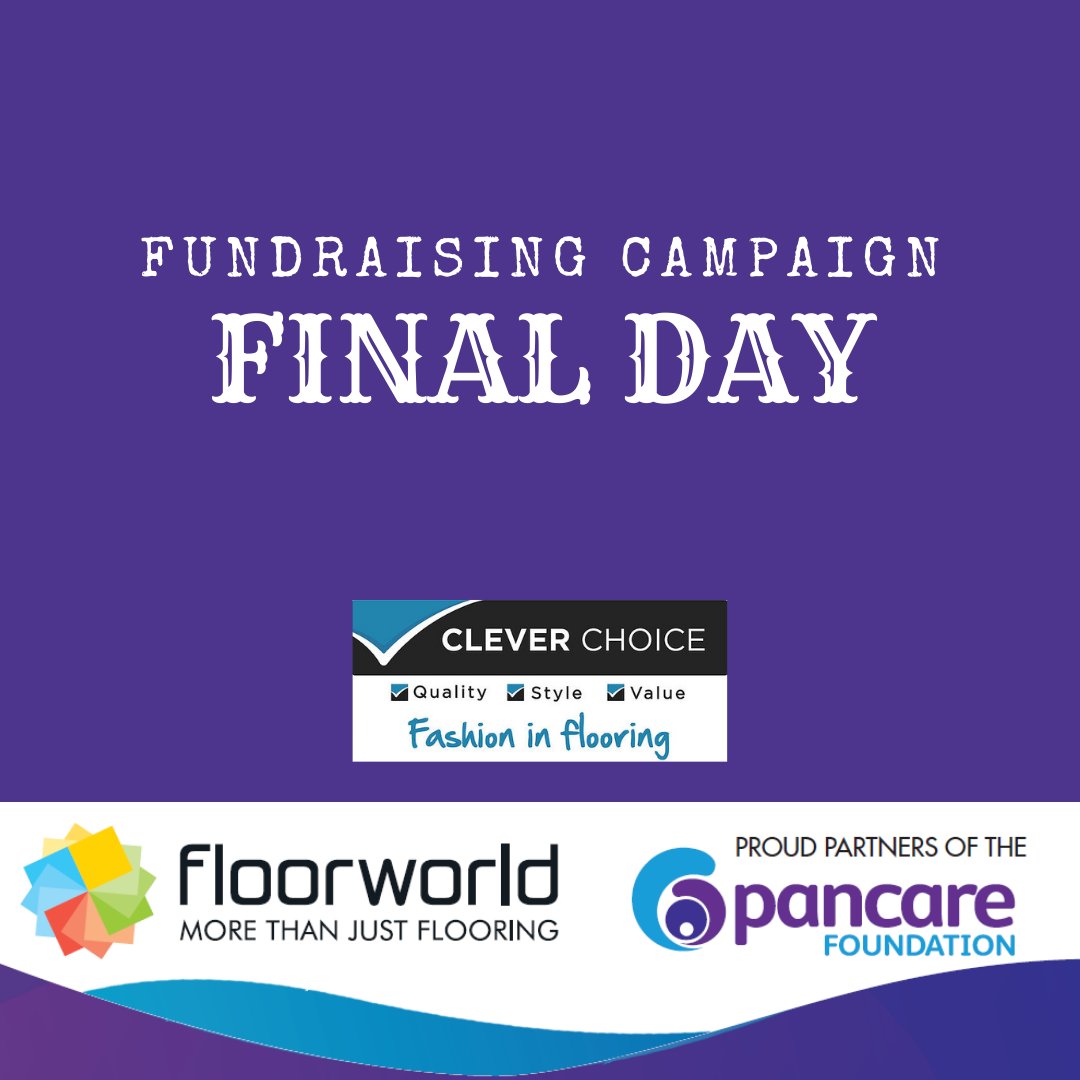 Clever Choice for the month of April 2021 has been supporting all Floorworld Stores with the endeavour of raising much-needed funds for the ongoing amazing work of the Pancare Foundation.
Today is your final chance to participate! 
cleverchoice.com.au/2021/03/01/ele…
#floorworld #pancare