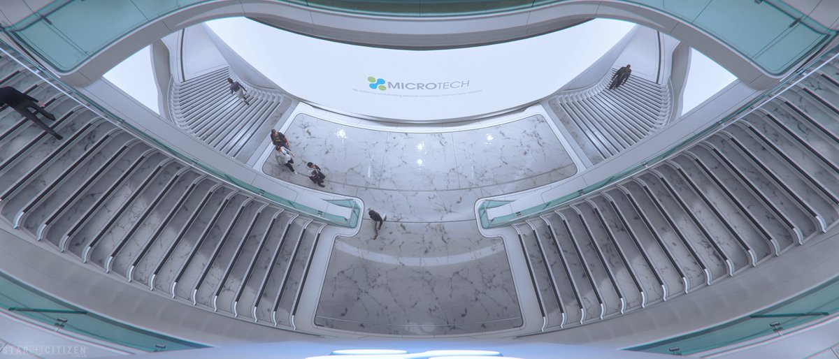 JoshVanZuylen's tweet image. Factory Line - Looking down the stairs to the amphitheatre from the top of the Microtech feature - Made for @RobertsSpaceInd 

More/5k: artstation.com/artwork/eaoAwb

#StarCitizen #FactoryLine #art #3D #3Dart #3Dartist #Artist #3dmodeling #design #scifi #environmentart