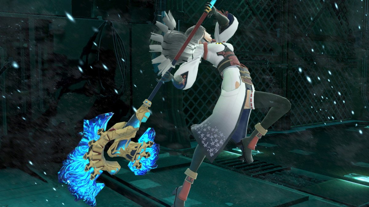 ChubbyMonk40's tweet photo. Got some progress on Patroka. Gotta just touch up some textures and change some effects. #SmashModding #XenobladeChronicles2 https://t.co/UqIjzxRUmv