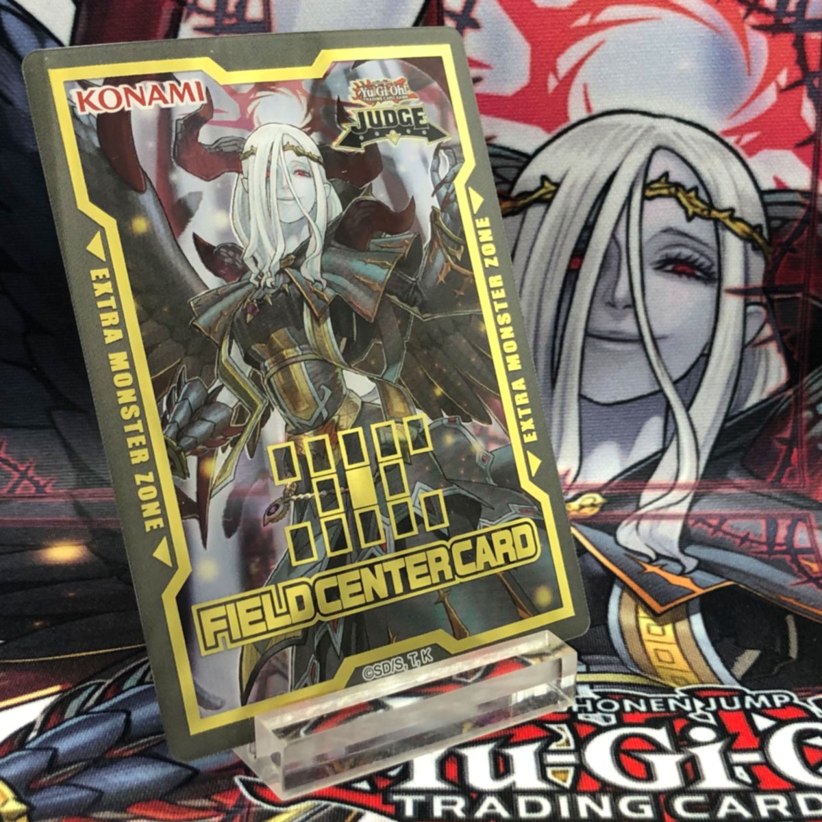 For our third Judge Reward Field Center Card, we present Condemned Darklord  from the 2020 Judge Mat! Judge Reward Field Center Cards may be available  to judges in North and Latin America