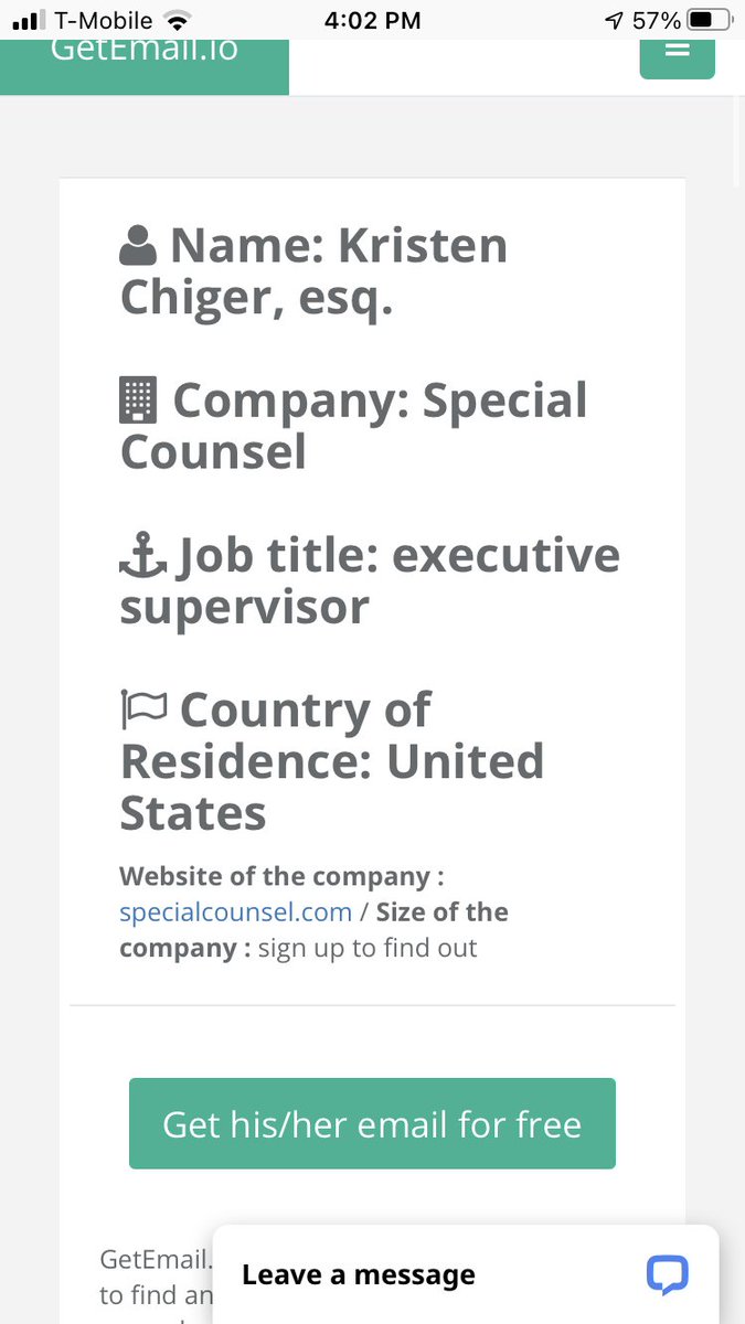 Ms. Kristen has affiliations with a group called SPECIAL COUNSEL. Not saying she might not be practicing currently but at SOME POINT worked for and with them.