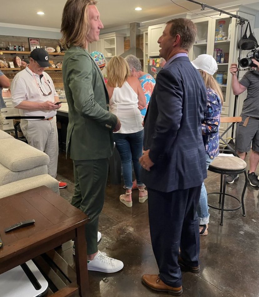 barstoolsports's tweet image. Dabo earlier today