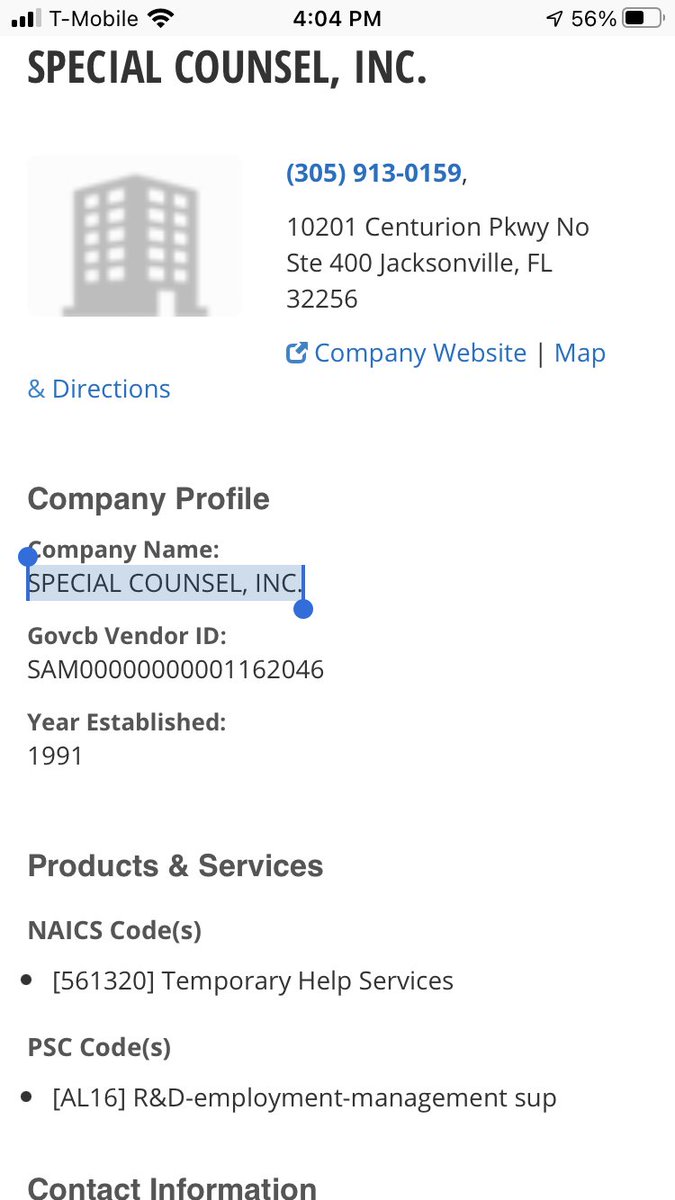 Well what is special counsel? See below. From what I gather from their website, they a temporary service support of lawyer. From my understanding, similar to a temp agency, that staffs for a company, but only on a case by case basis. While also promoting certain workers.