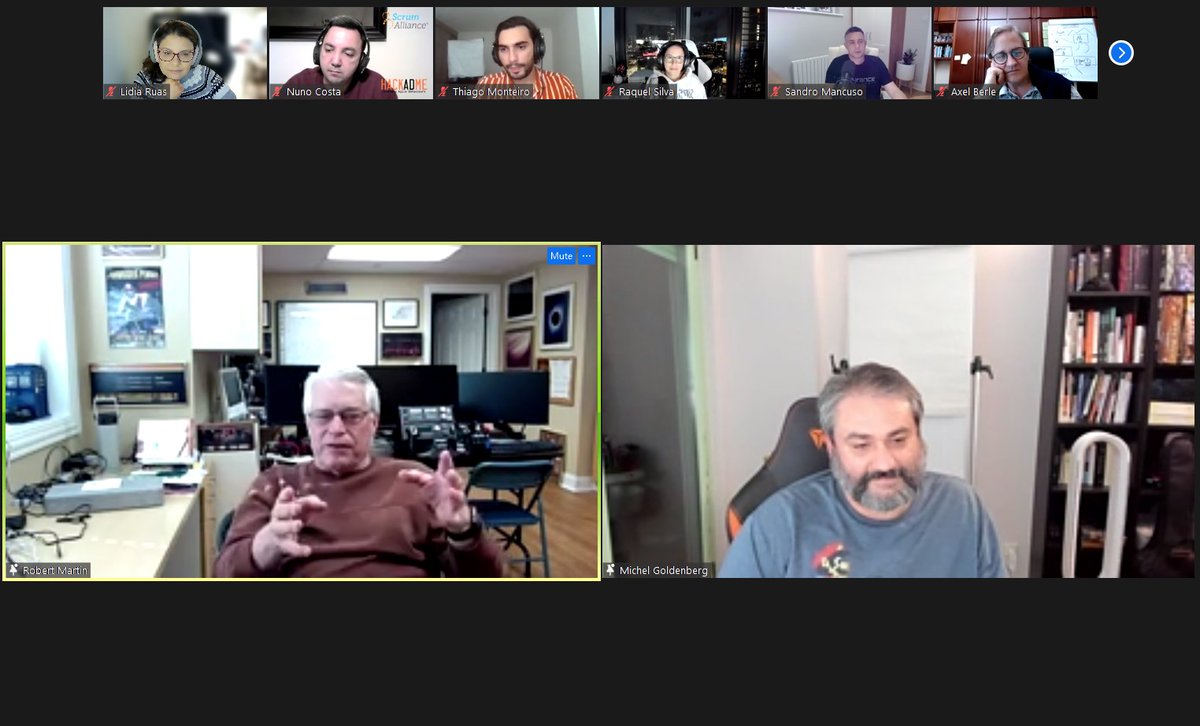 hackadme's tweet photo. 📣"20 years later! A vision of the Agile Manifesto" - by Uncle Bob Martin 👏 😃 If you miss it you can see it later ----> Hackadme Youtube 🔴 https://t.co/1sMinidEs5
#agilemanisfesto #events #agile #hackadme #scrumalliance https://t.co/gKT9cFAVUx
