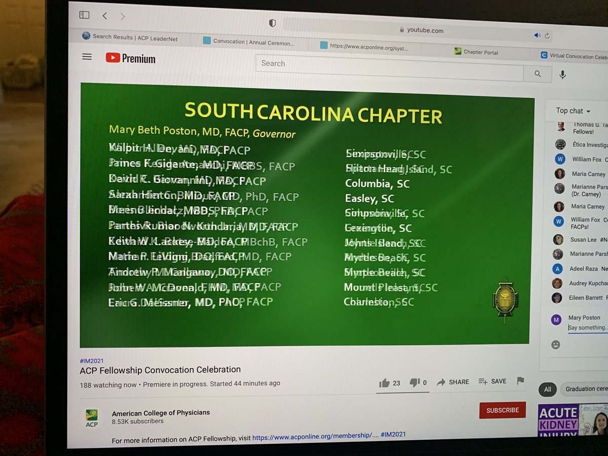 scchapterofacp's tweet photo. Proud of our new SC FACPs! Missed the first group until the names were fading into slide 2 🤦🏼‍♀️ #SCACP #IM2021 #FACP #IMProud #IMEssential #ACP https://t.co/XaPKqhttrr