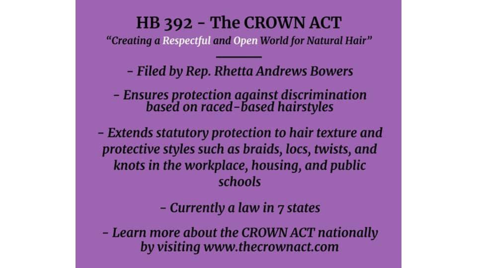 On May 4, 2021, from 7pm - 8pm, NDSA will host a virtual informational session to highlight the importance and impact of The CROWN Act. The event is open to the public and will feature @RhettaForHD113 <a href="/TasharaParker/">TasharaTakesTexas</a> To register visit dstndsa.org.