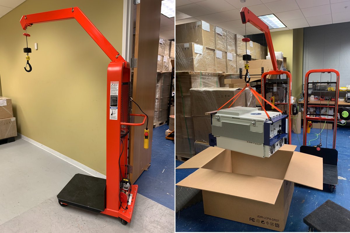 JDTECK's tweet photo. Custom-built overhead crane arm for our warehouse staff. Improved efficiency and reduced work fatigue. https://t.co/96Xs2Ivcq4