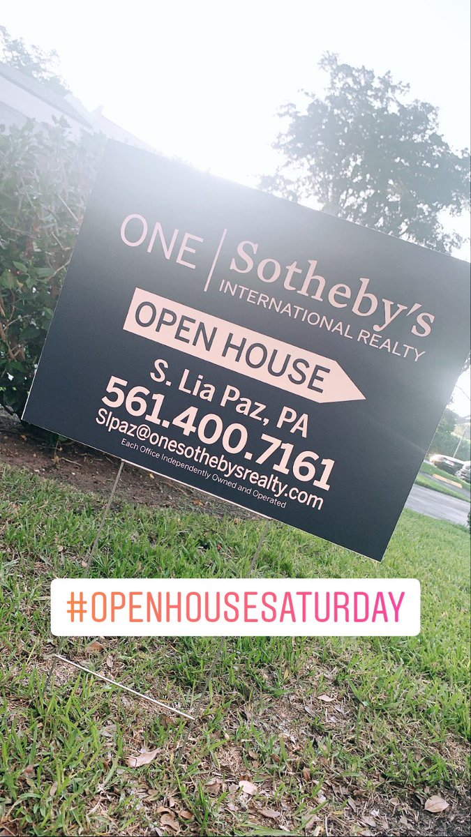 Liapaws's tweet image. This Saturday #OpenHouse 
#Newsigns #sothebys #realestateagent 🏠 #BocaRaton #Florida