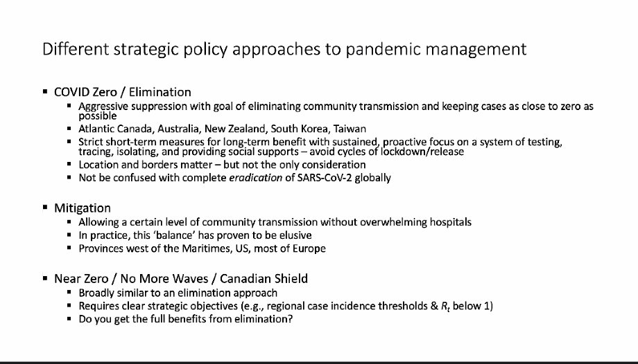 Acc to a Lancet review, elimination countries perform better on economics and civil liberties - slides:  #COVID19BC #CovidZeroBC