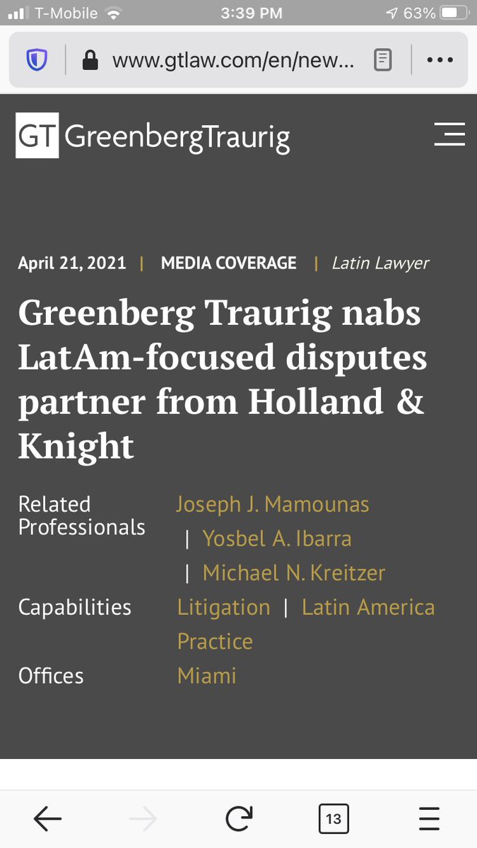 This is F@$&ing why!!!! Ding ding ding  They are affiliated with HOLLAND & KNIGHT. I am still going back into my archive to remember where we kept seeing gtlaw. BUT I AM SURE THEY ARE THE LISTING AGENT ON TRADEMARKS.