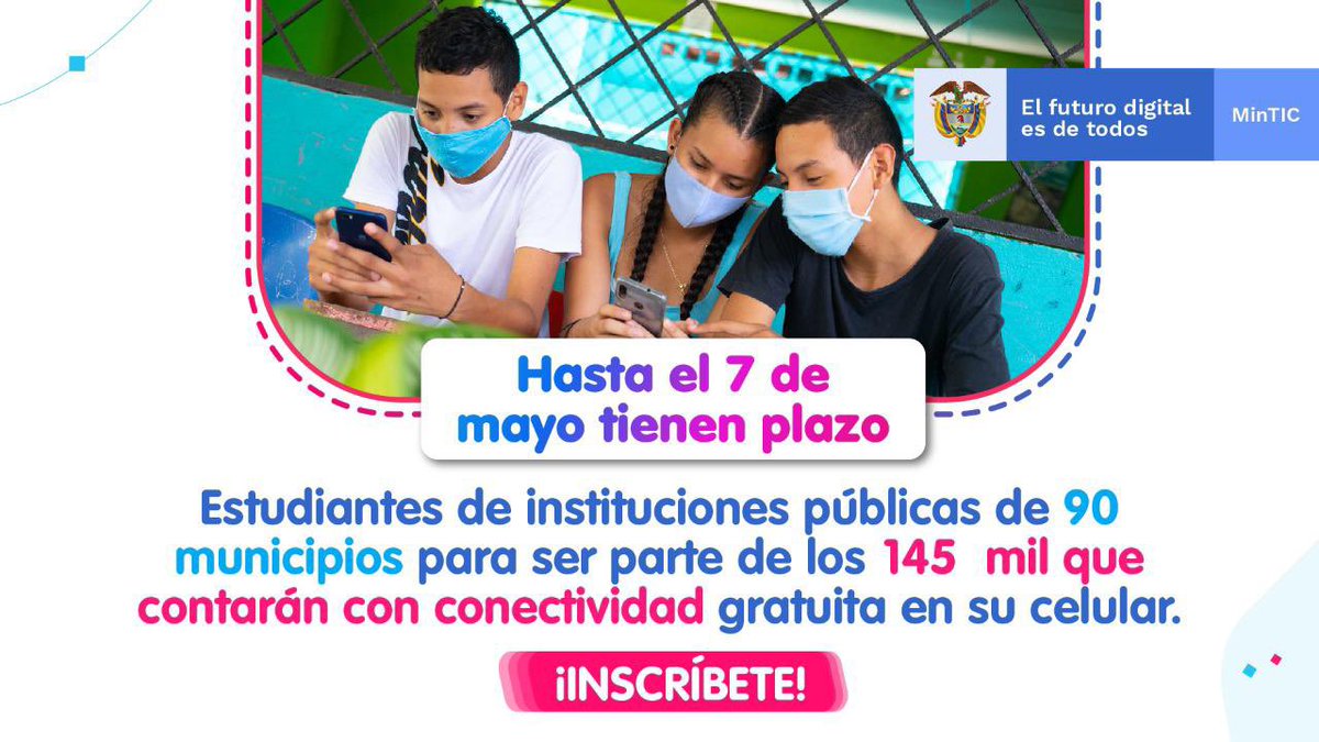 aydeelizarazoc's tweet photo. Los municipios de Armenia, Calarcá y Montenegro de nuestro departamento de #Quindío participan de la segunda fase de inscripciones al proyecto #ÚltimaMillaMóvil del @Ministerio_TIC  @karenabudi  que entregará voz y datos móviles gratis. 
📌Inscripciones📌
https://t.co/AwpriBiX0p https://t.co/suagjgjQGM