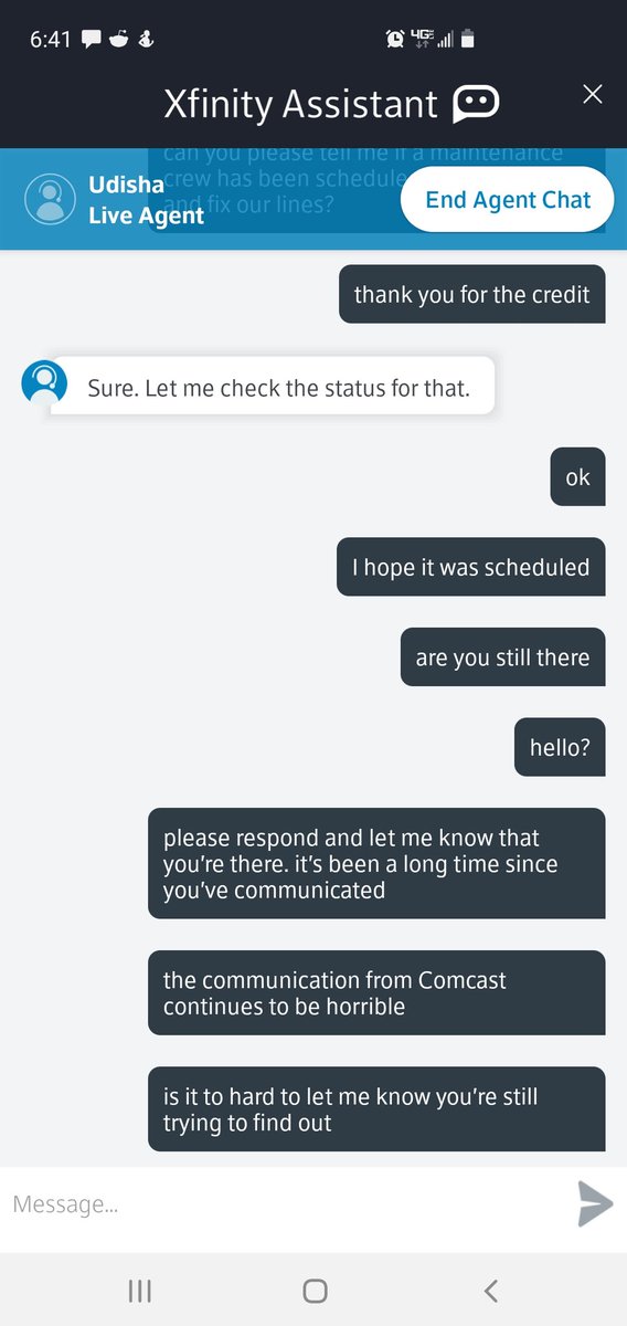 312AL2's tweet photo. @comcast and their horrible service strikes again https://t.co/sXuotyaaNP