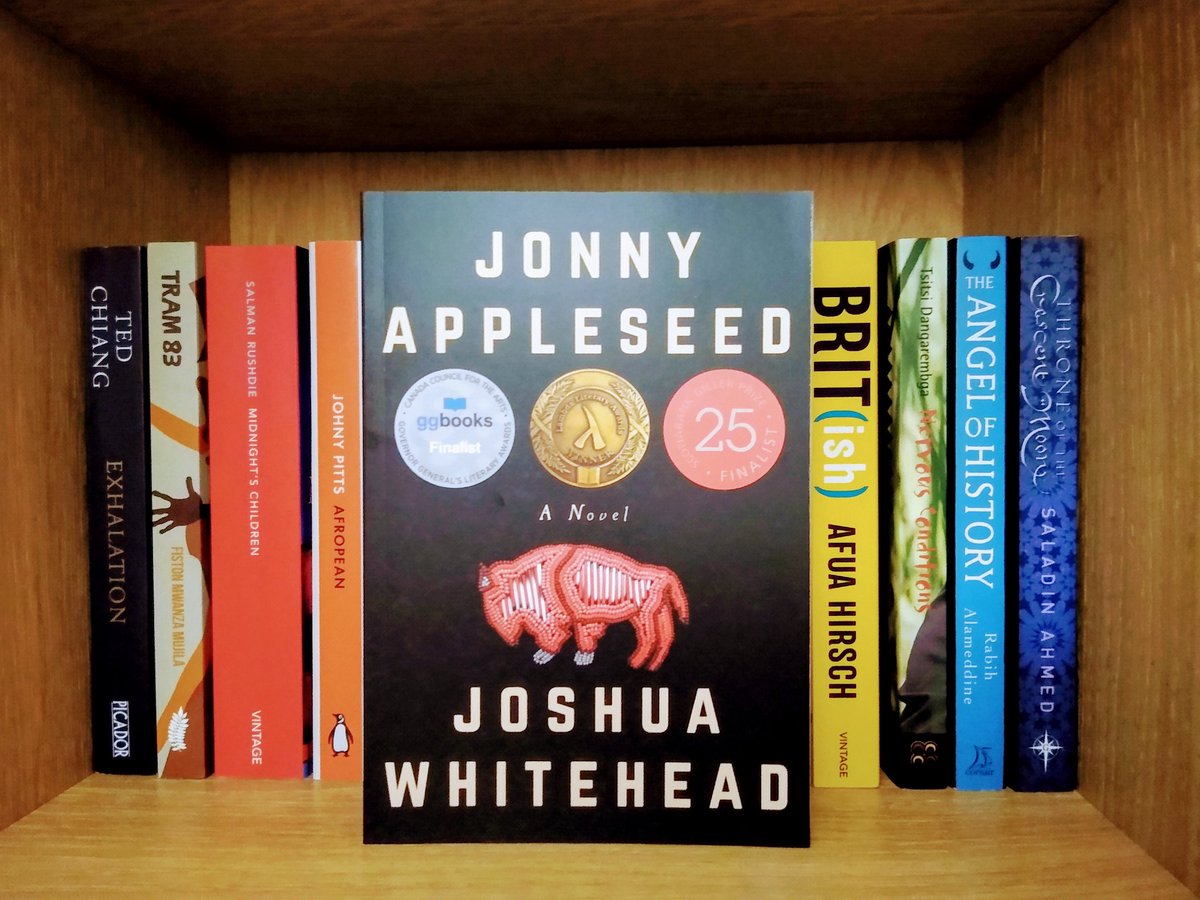 Finally, "Jonny Appleseed" by Oji-Cree author Joshua Whitehead [NB: not trans; see next tweet], is about a Two-Spirit/Indigiqueer "glitter princess" and sex worker living in the big city who is preparing to return to the rez for his stepfather's funeral.