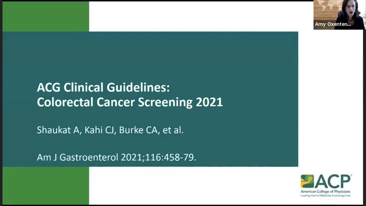 Paper 3: New  @AmCollegeGastro  #ColorectalCancerScreening GuidelinesA few key points:CRC screening to start at age 45 for average-riskColonoscopy and FIT recommended as primary modalitiesQuality metrics of endoscopists part of guidelines! https://journals.lww.com/ajg/fulltext/2021/03000/acg_clinical_guidelines__colorectal_cancer.14.aspx