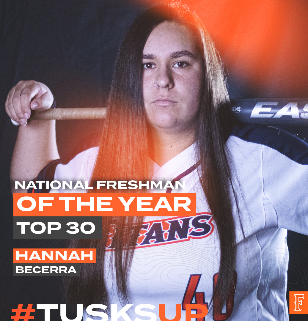 Fullerton_SB's tweet photo. Congrats to Hannah Becerra on being named to the 2021 Schutt Sports / @NFCAorg Division I National Freshman of the Year Top 30! She is the lone representative from @BigWestSports. #TusksUp https://t.co/yDajbjkJog