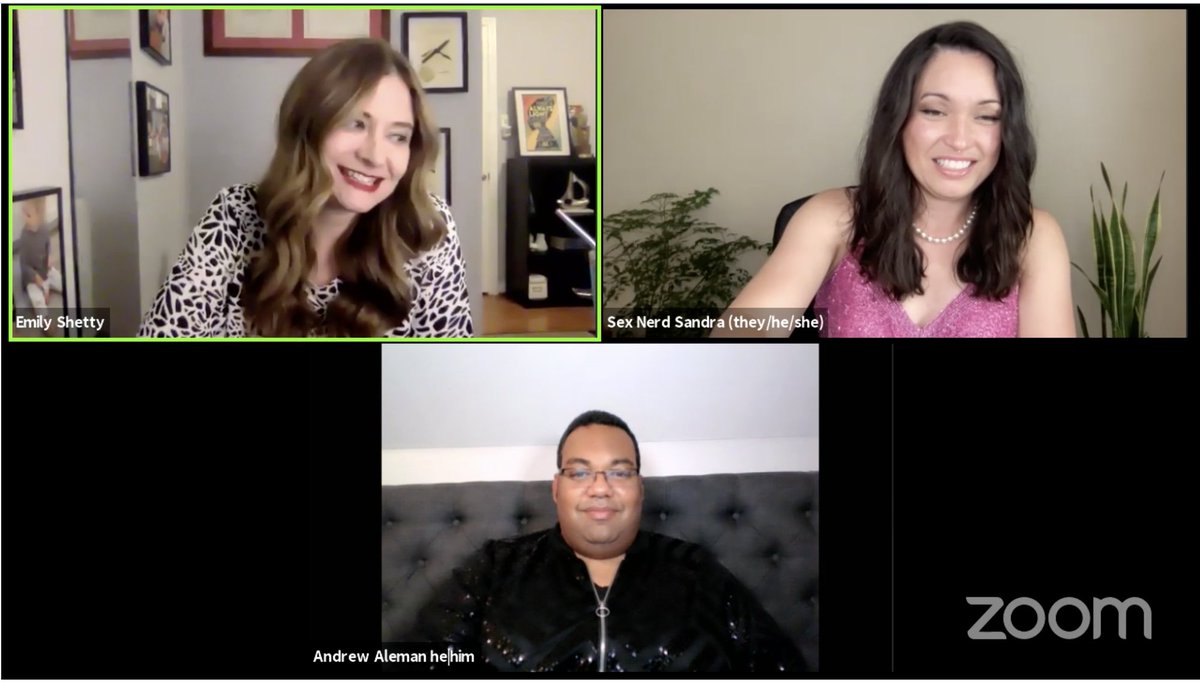 ALL the claps and several snaps to <a href="/SexNerdSandra/">Sex Nerd Sandra</a> for hosting the <a href="/SIECUS/">SIECUS</a> virtual gala, MuMu for performing &amp; Emily Shetty &amp; @TheAndewAleman for representing the SIECUS family. Congratulations to our Trailblazer Awardees: <a href="/ImaniRG/">Imani Rupert-Gordon</a> <a href="/SenClaireWilson/">Sen. Claire Wilson</a> <a href="/RepAdams/">Rep. Alma S. Adams, Ph.D.</a> #SexEdforSocialChange