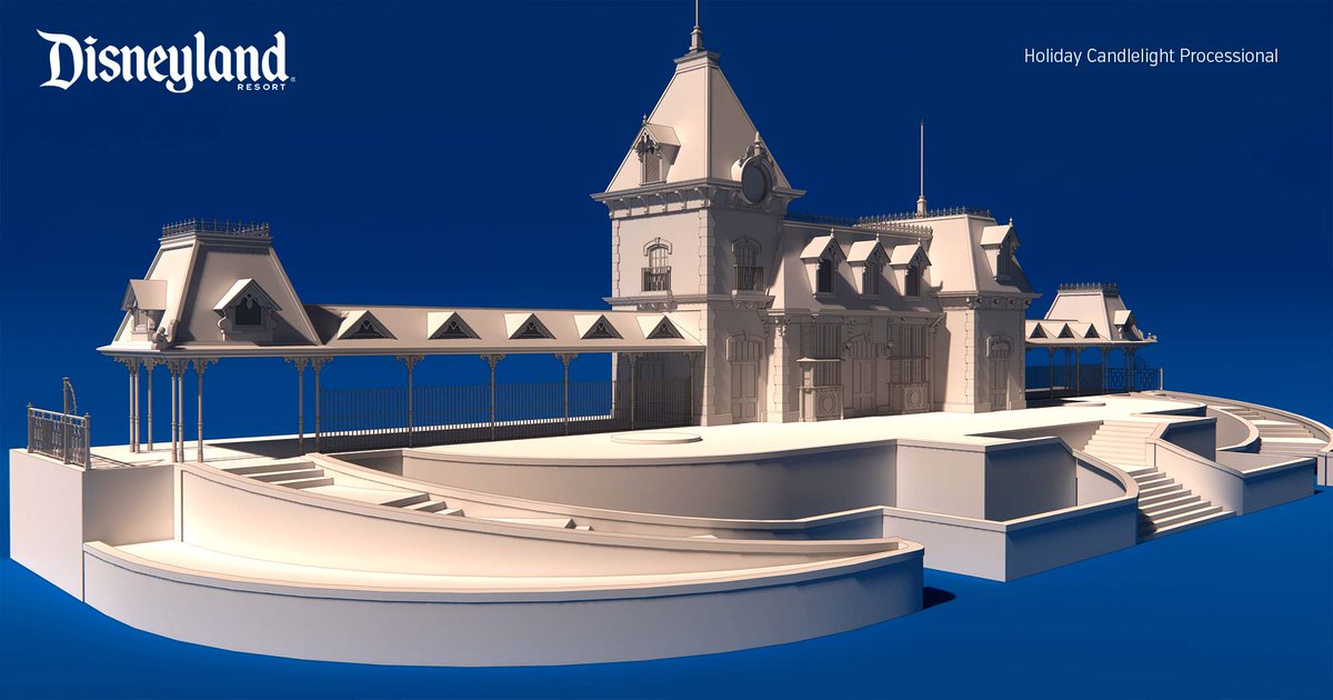 And this model used by Disneyland engineering dept for the Holiday Candlelight Processional.

#disney #disneyland #MainStreet #distwitter