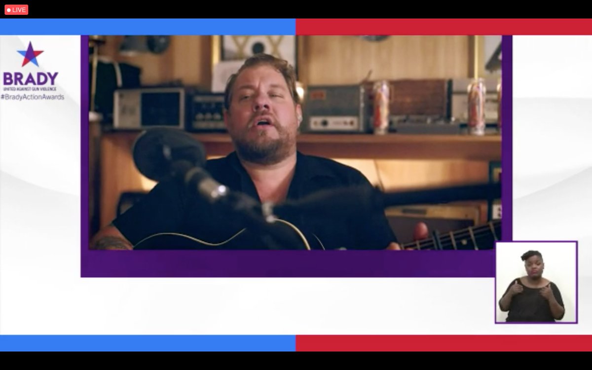 Team_Enough's tweet photo. Okay, who else is loving @NRateliff’s performance?! So powerful! #BradyAwards https://t.co/xuNIDp3yda