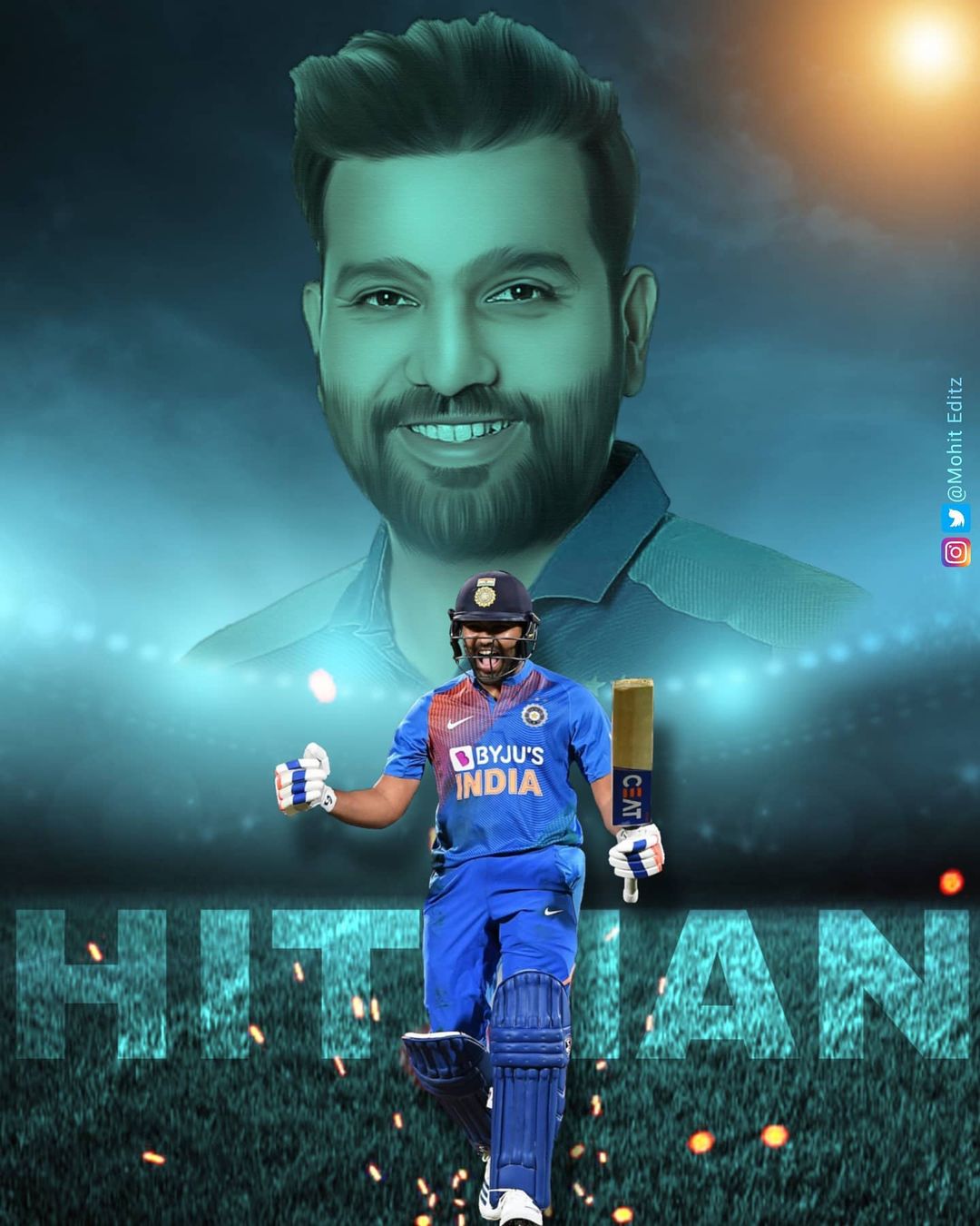 When I say a good leader ,I mean Rohit Sharma  Happy Birthday Hitman          