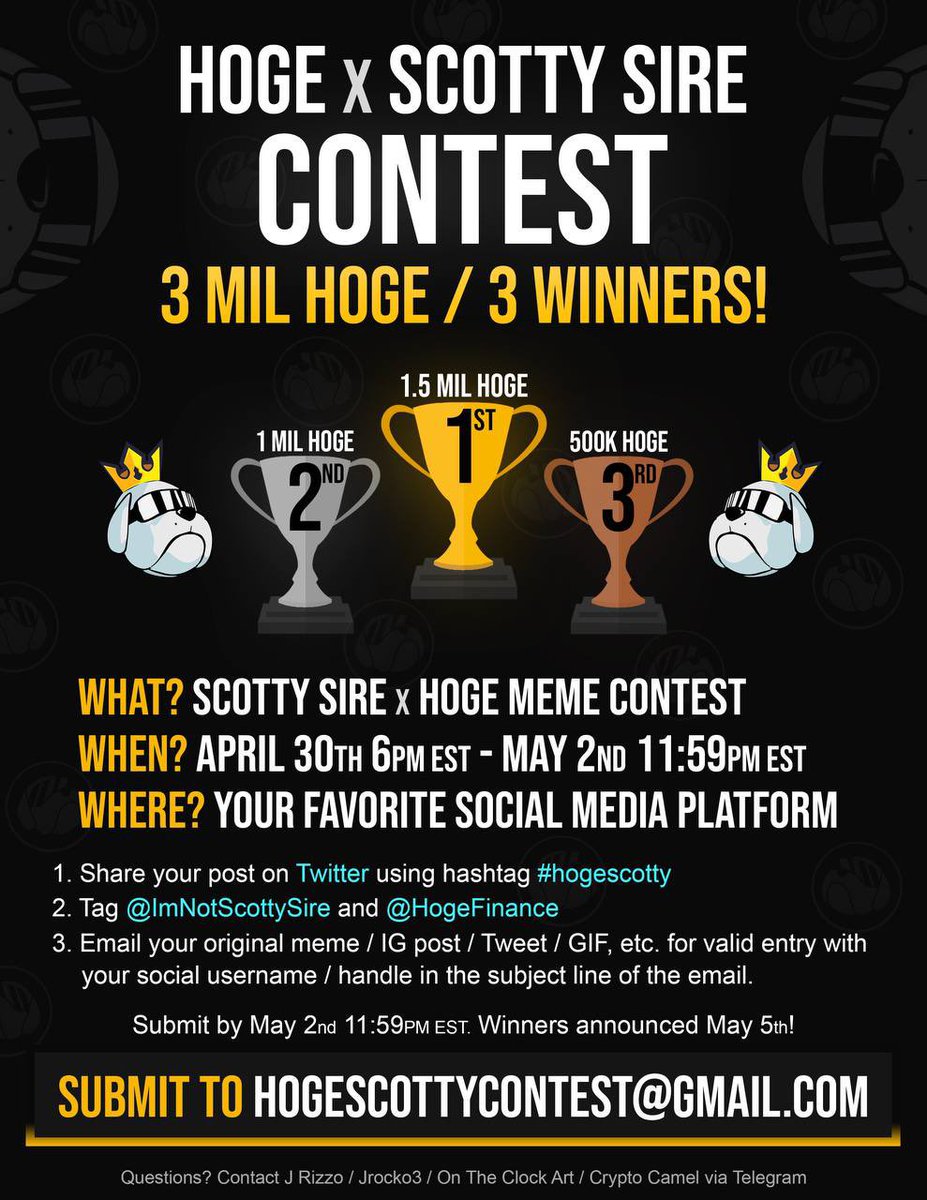 hosting a lil meme contest for hoge! let’s see those memes! #hogescotty