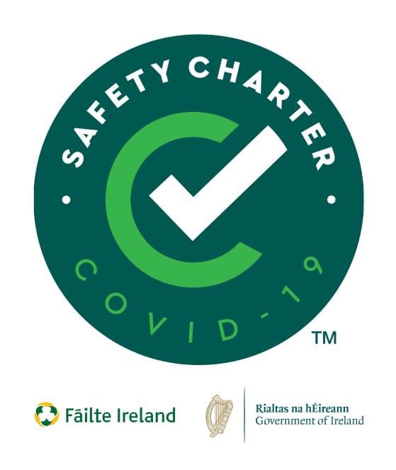 We have completed the <a href="/Failte_Ireland/">Fáilte Ireland</a> refresher course for Infection Prevention Control for Tourism &amp; Hospitality Business Course &amp;successfully renewed our Covid-19 Safety Charter, we're good to go when the time is right. #FillYourHeartWithIreland