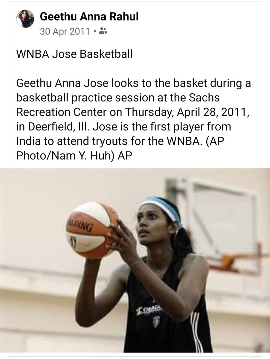 EkBballIndia's tweet photo. Today's (roughly) the 1️⃣0️⃣ year anniversary of @Geethuannajose trying out for the @wnba. She remains the only 🇮🇳♀️ baller to do so.

Follow 👉🏾 https://t.co/YEH0Qf334b for more ⛹️‍♀️ content.
.
.
.
#ThisDayThatYear #ThisDayInHistory #StreeGotGame #SheGotGame #WNBA #IndiaBasketball https://t.co/jCEpDjpct8