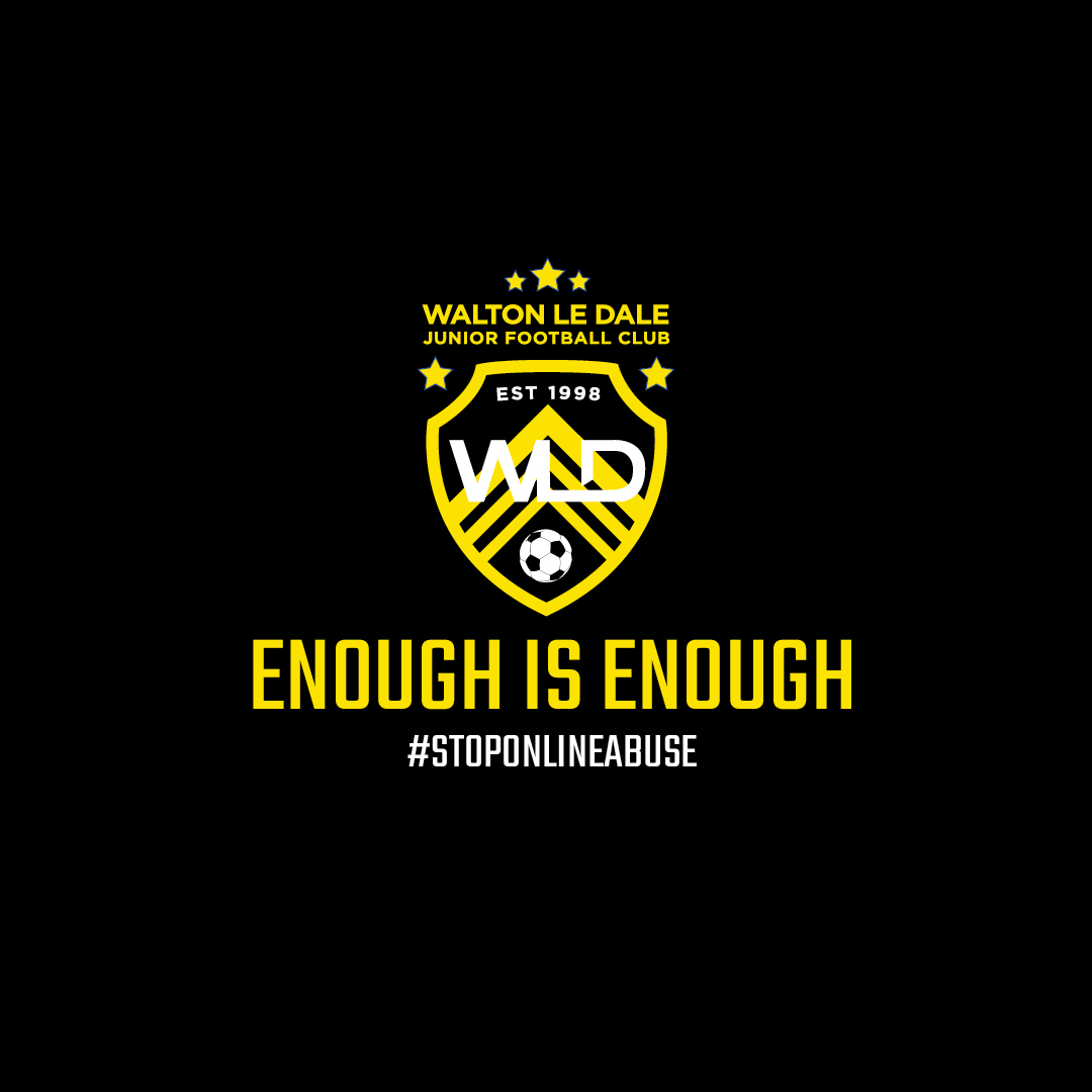 From 3pm on Friday 30th April until 11.59pm on Monday 3rd May, we'll be joining the rest of football in falling silent across Facebook, Twitter and Instagram, to make a stand against discrimination and abuse online.

#NoRoomForHate #GrassrootsFamily #wldjfc #stoponlineabuse 

💛