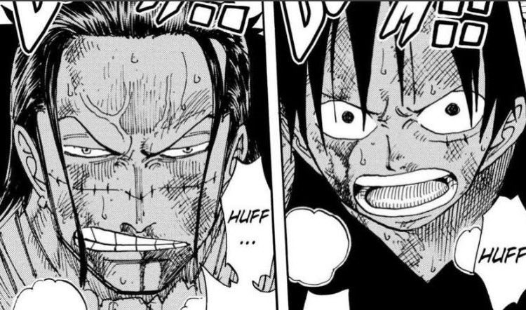 a thread of Luffy stare downs