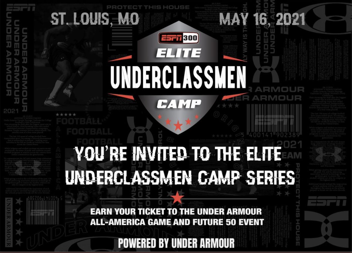 MichaelCapria's tweet photo. Excited to receive an invite to the Elite Underclassman Camp! @DemetricDWarren @TheUCReport https://t.co/WIgDM0LPEF
