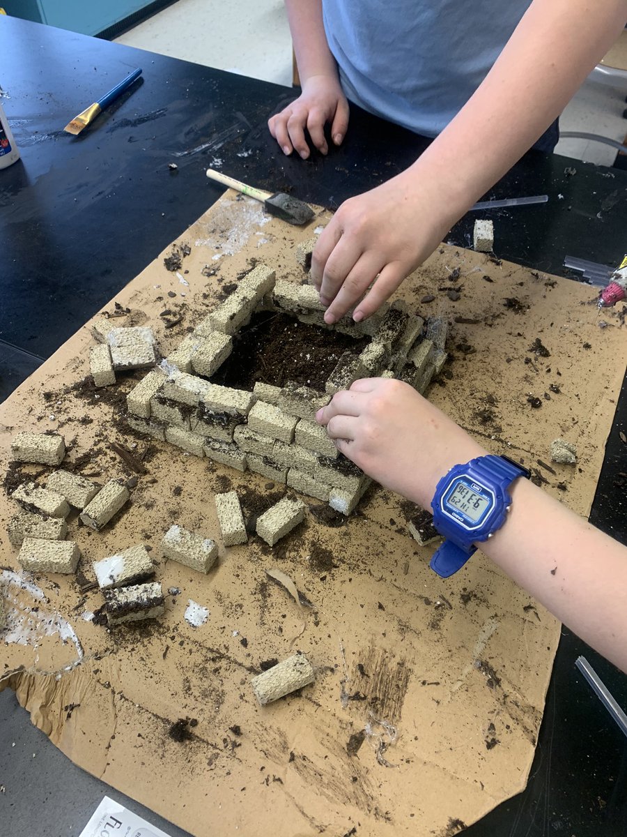 As we learn about the Mayan Empire and weathering, our 4th graders built pyramids that have hidden seeds planted inside! We are anxiously awaiting the results of weathering on our Mayan pyramids throughout the rest of the school year! #ourbmsa