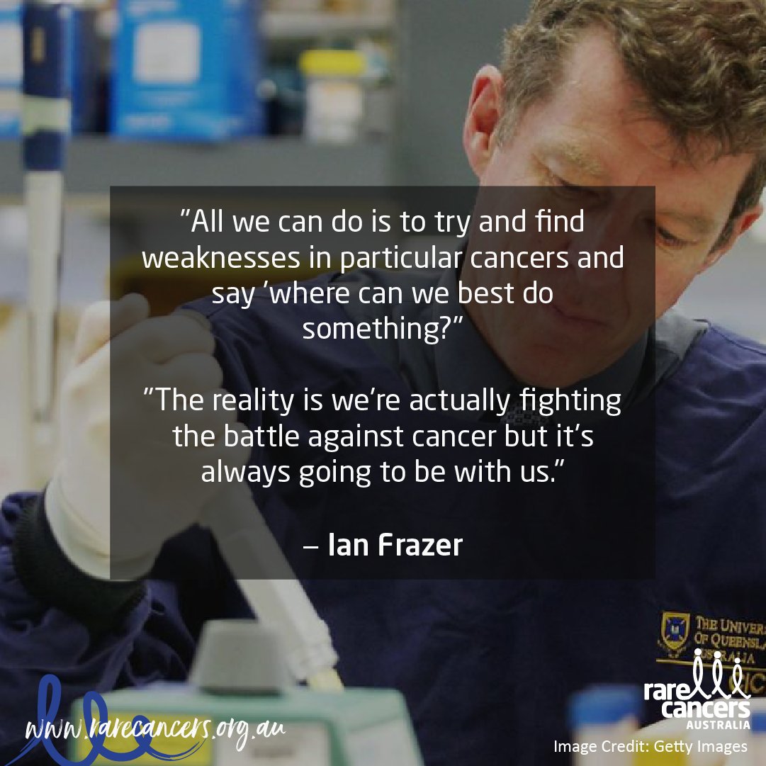 RareCancers's tweet photo. We applaud researchers like Prof Ian Frazer for their dedication to bringing us closer to new discoveries and opportunities.

This year the theme of Immunisation Week is “vaccines bring us closer”, and this year more than ever we have seen how true this is. https://t.co/IQEUeRTtxt