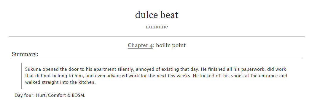 SEEDS20XX's tweet photo. Day four: Hurt/Comfort &amp; BDSM.

PLEASE MIND THE TAGS! #skfsweek2021 #sukufushi #스쿠후시 #宿伏  

🌟 english ; https://t.co/VEj7GnSSH6
🌟 español ;https://t.co/3iHSburGgc https://t.co/WpBkYBwjQ0